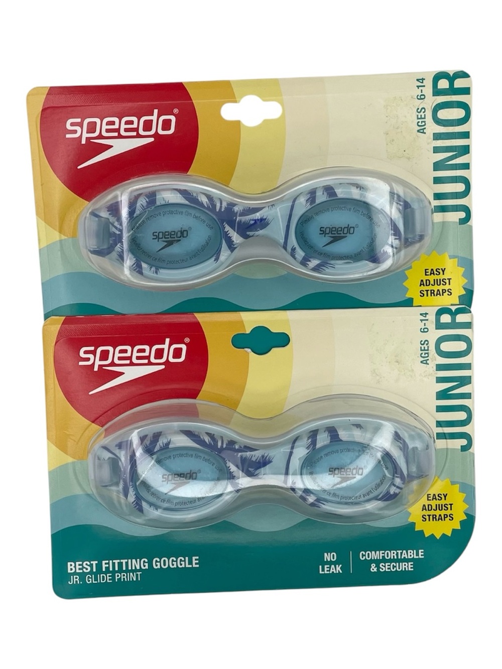 Speedo junior swim goggles Size 6-14 (2pack) palm print